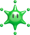 Green Big Paint Star