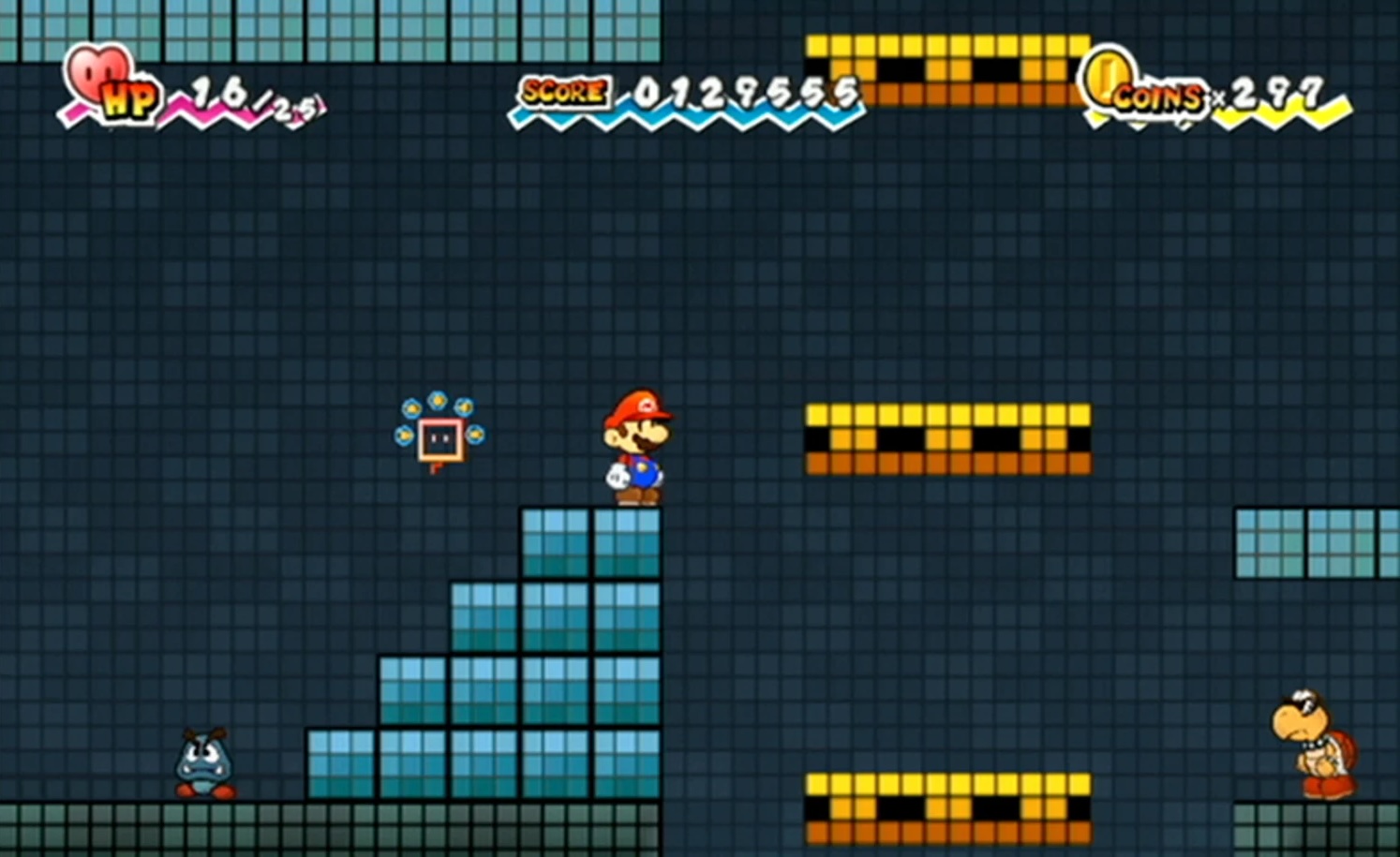 Mario in platforming section